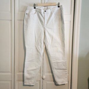 Talbot's Women's White High Waist Jegging Ankle Jeans